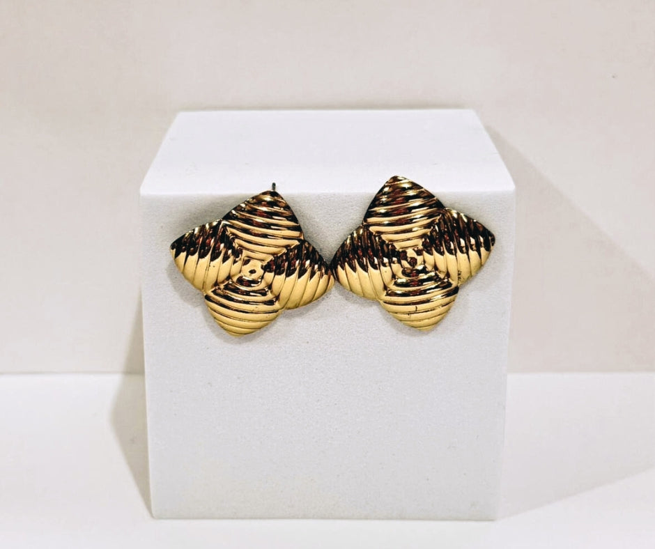 Aretes Cuadro con rayas