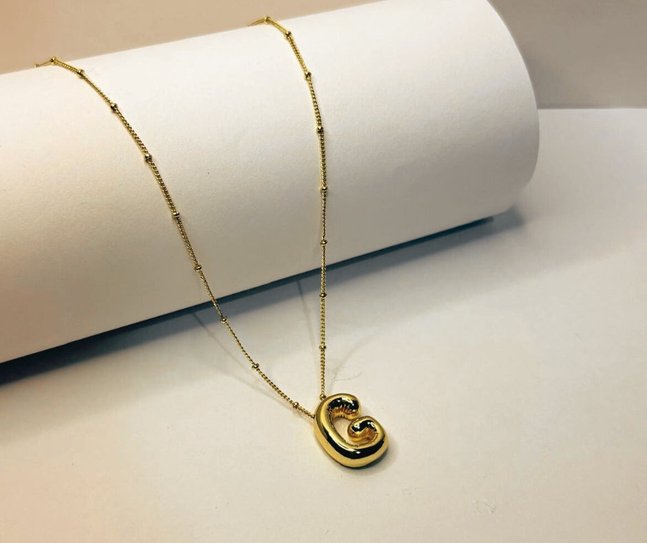 Collar Iniciales chunky