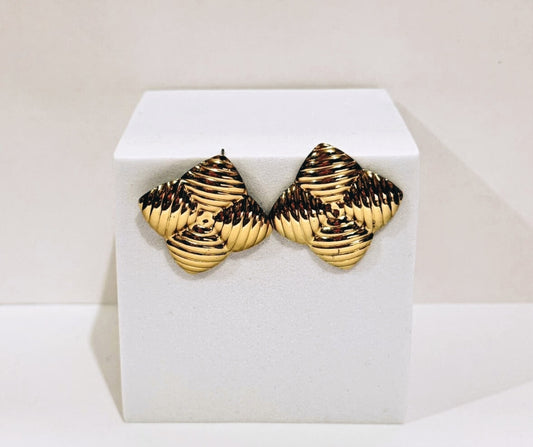 Aretes Cuadro con rayas