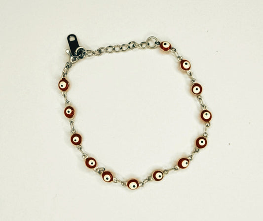 Pulsera Ojo turco rojo
