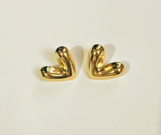 Aretes Corazón chunky