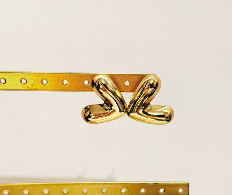 Aretes Corazón chunky